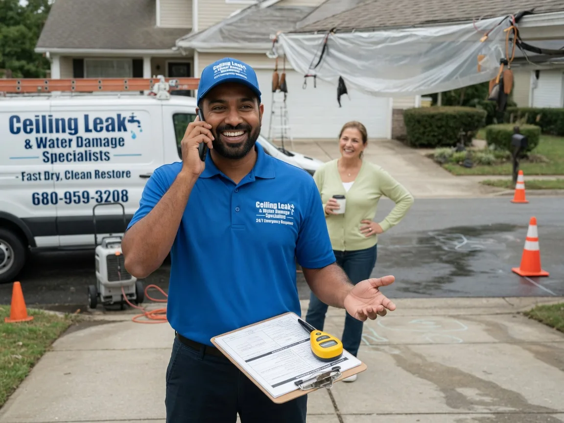 Ceiling Leak Cleanup Neavitt, MD FAQs